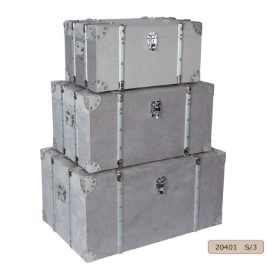 Decorative Wooden Storage Trunks Boxes Sets for Home Storage or Display